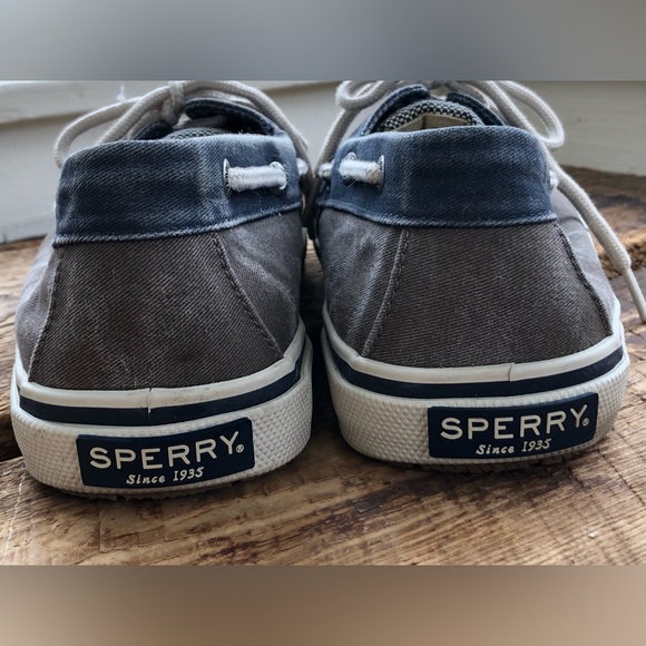Men’s Sperry Top Sider Boat Shoes Two-Tone Gray Blue 9M - Picture 3 of 7